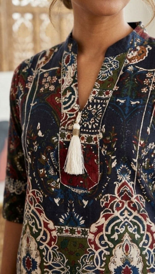 Turkish Elegant Printed Ethnic Co-Ord Set