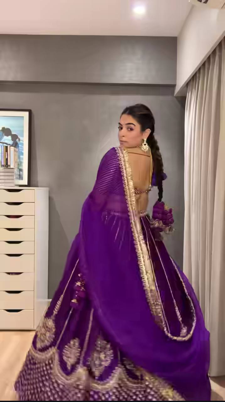 Heavy Chinon Silk Lehenga Choli