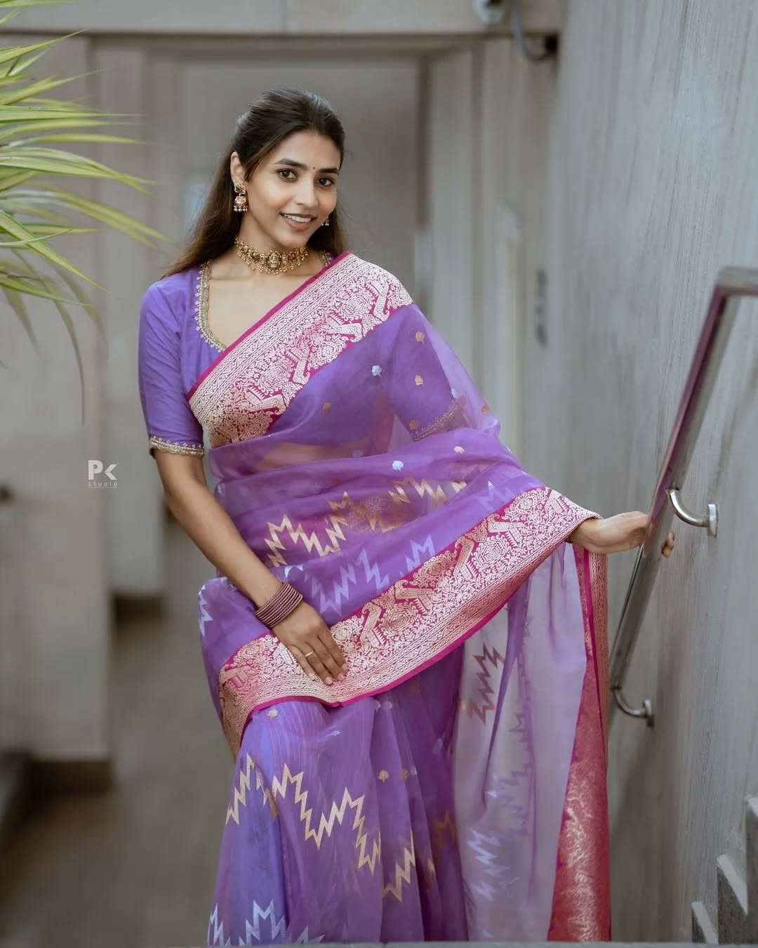 Lavish Lavender Chanderi  Cotton Saree