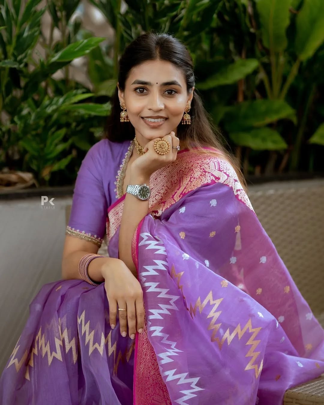 Lavish Lavender Chanderi  Cotton Saree