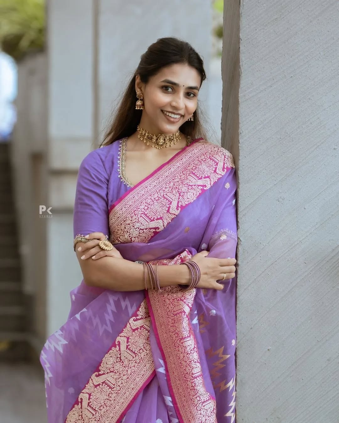 Lavish Lavender Chanderi  Cotton Saree