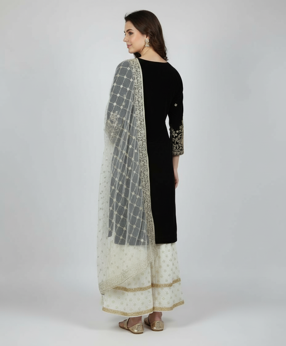 Noir Elegance Pakistani Kurta Set