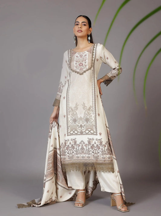 Noor-E-Ivory Designer Kurta Set