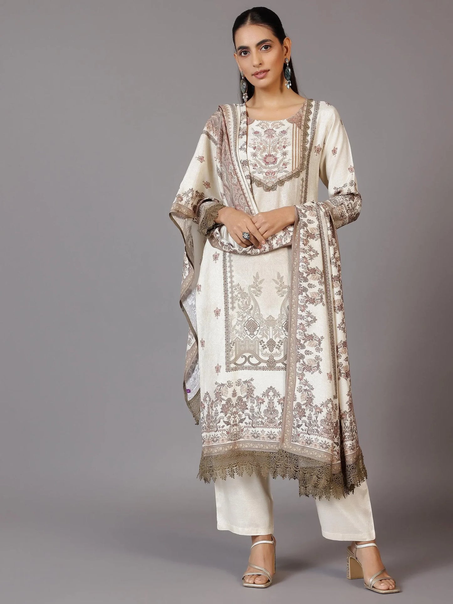 Noor-E-Ivory Designer Kurta Set