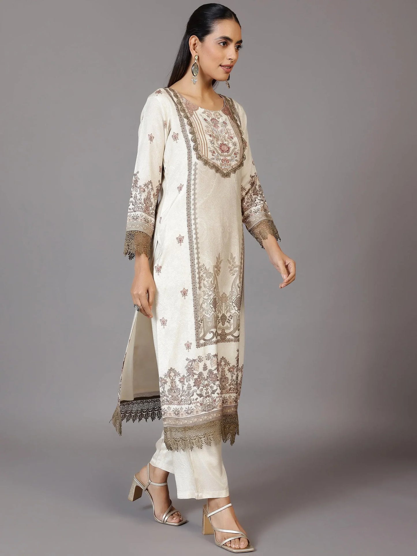 Noor-E-Ivory Designer Kurta Set