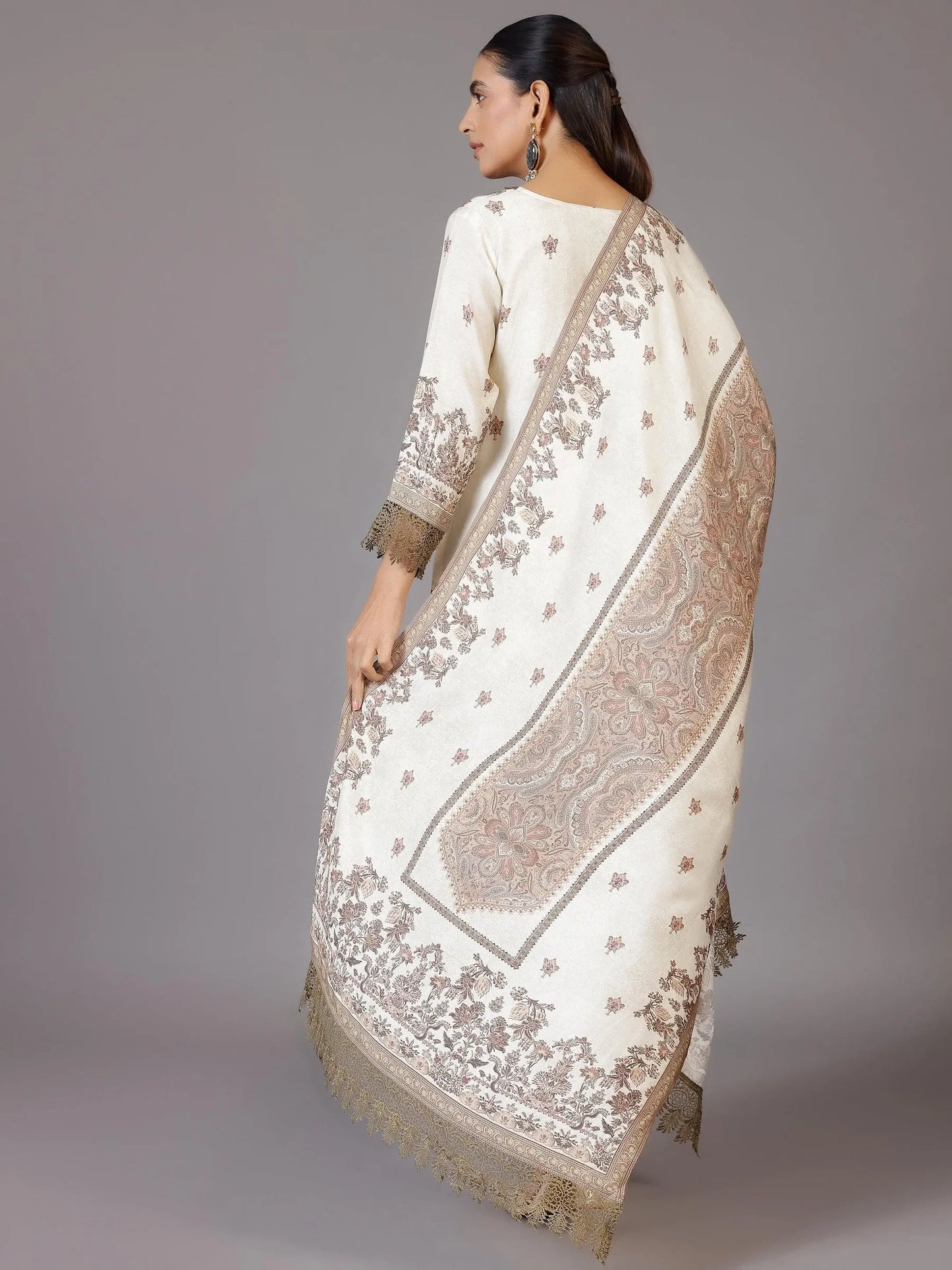 Noor-E-Ivory Designer Kurta Set