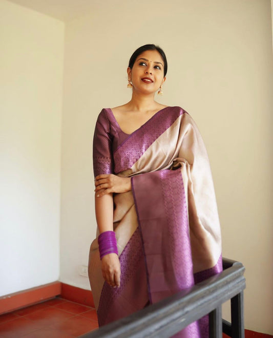Pink Handloom Silk Saree