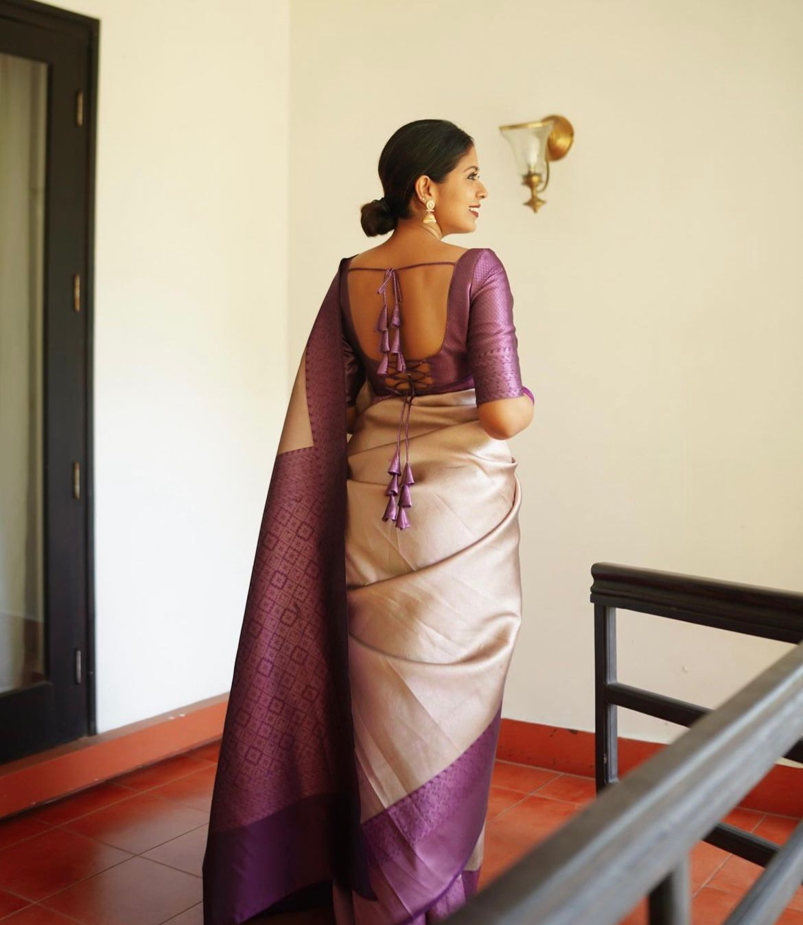 Pink Handloom Silk Saree