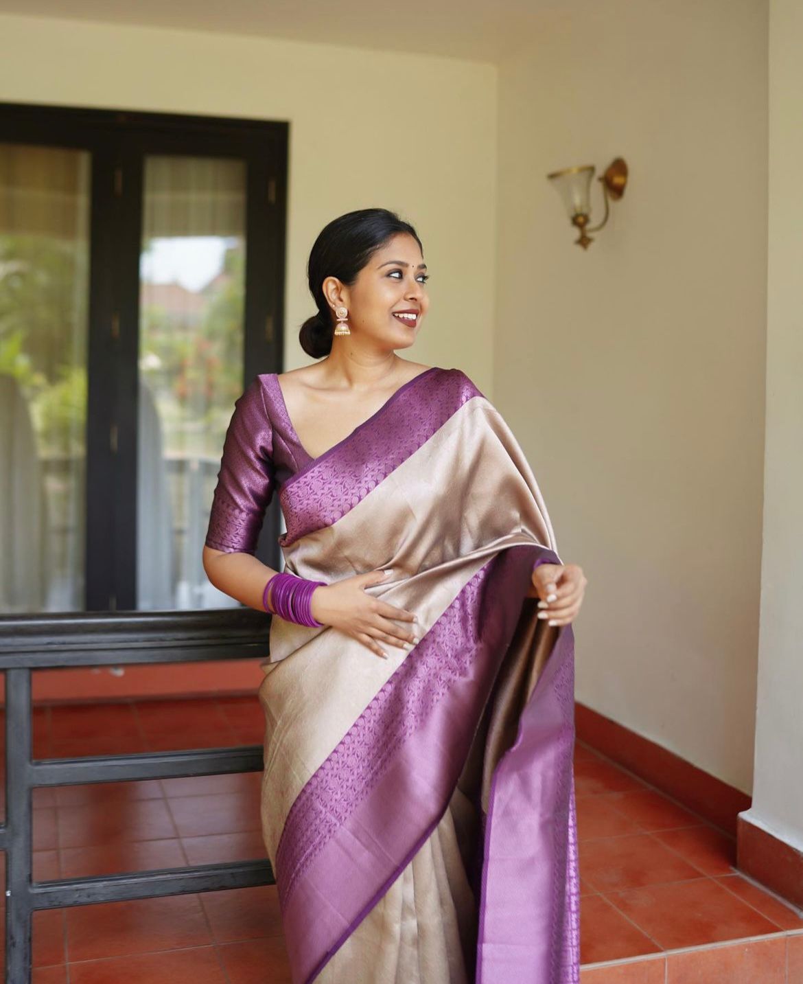 Pink Handloom Silk Saree