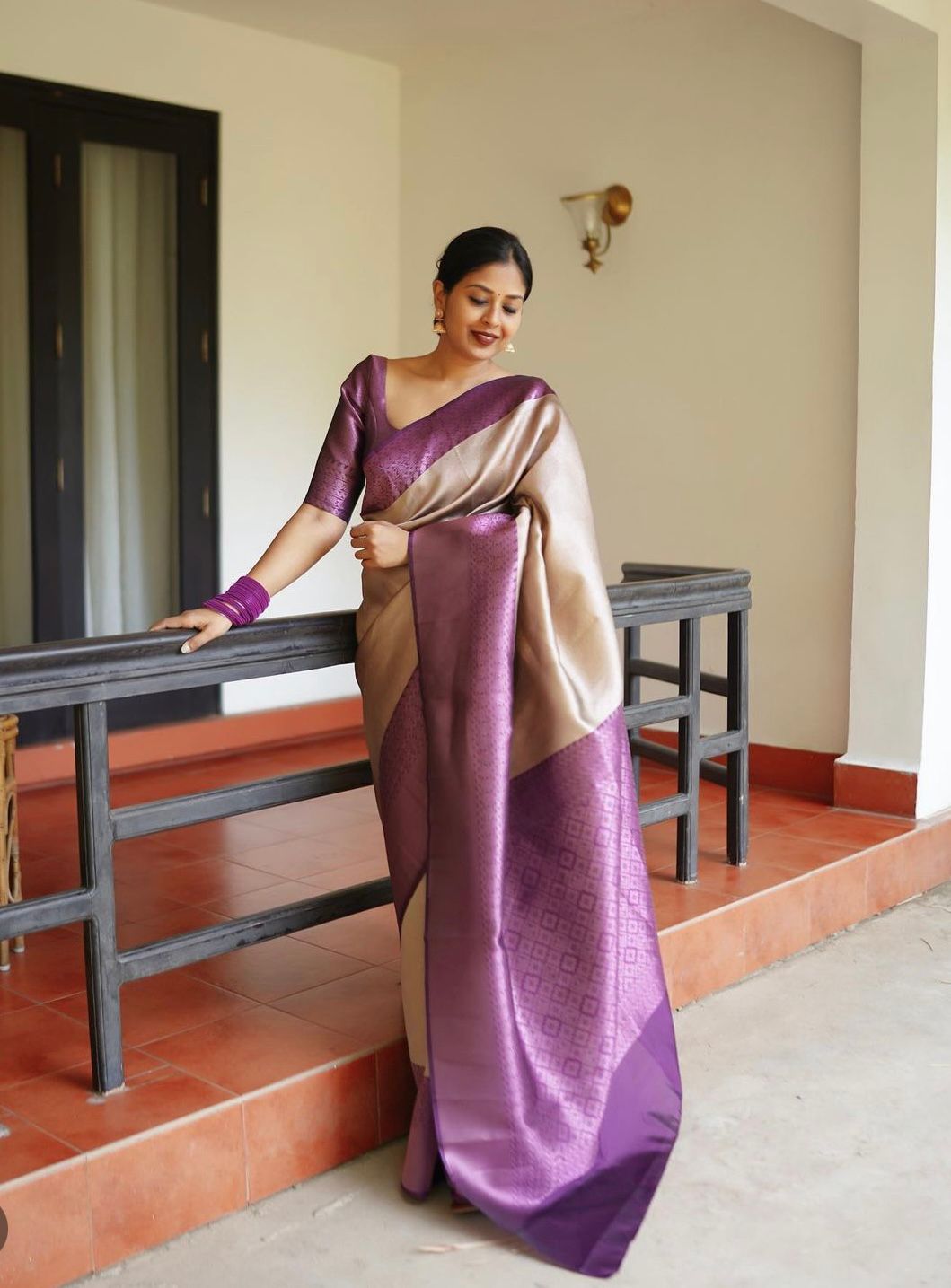 Pink Handloom Silk Saree