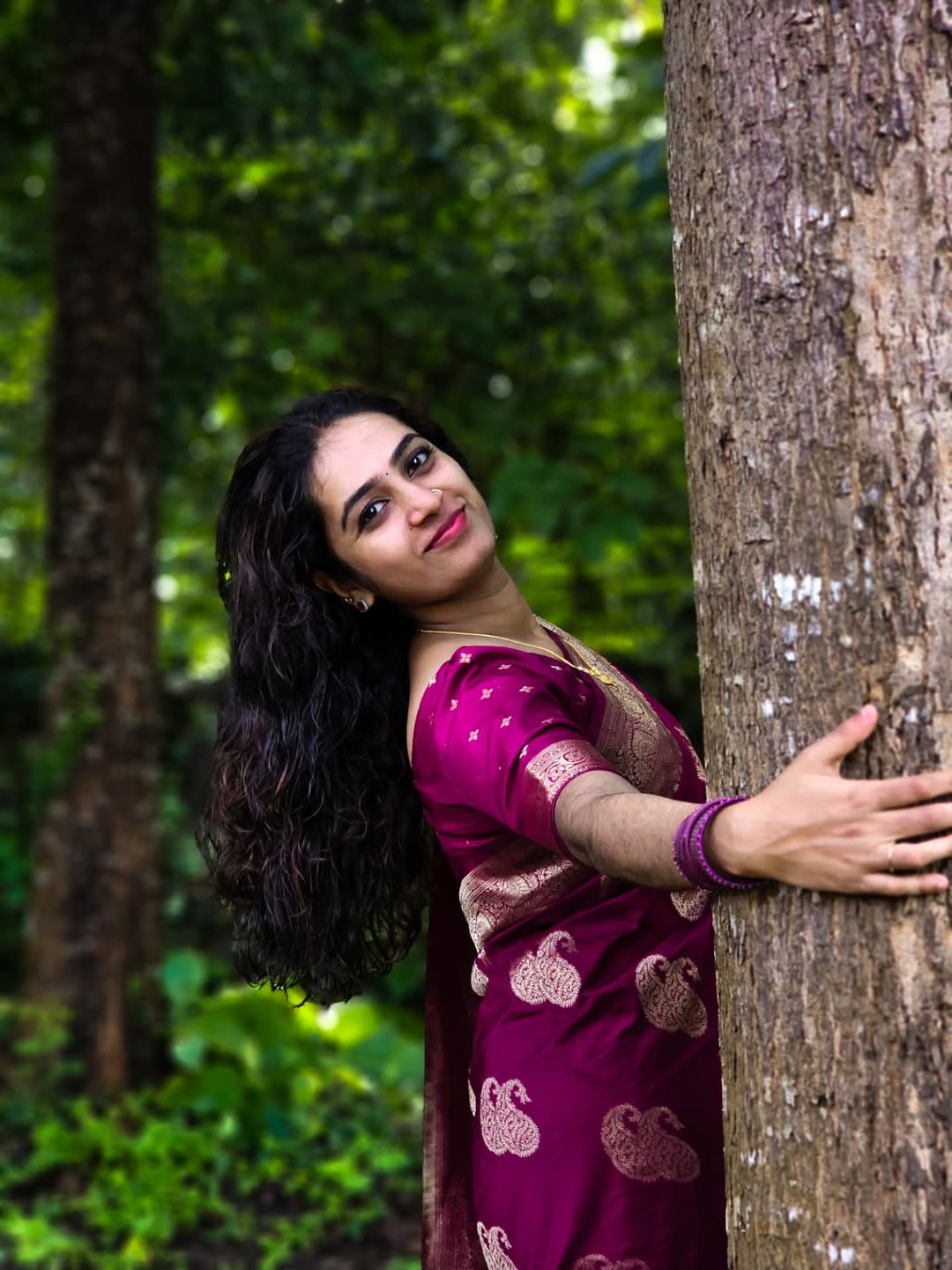 Silkyara Royal Magenta Banarasi Silk Saree