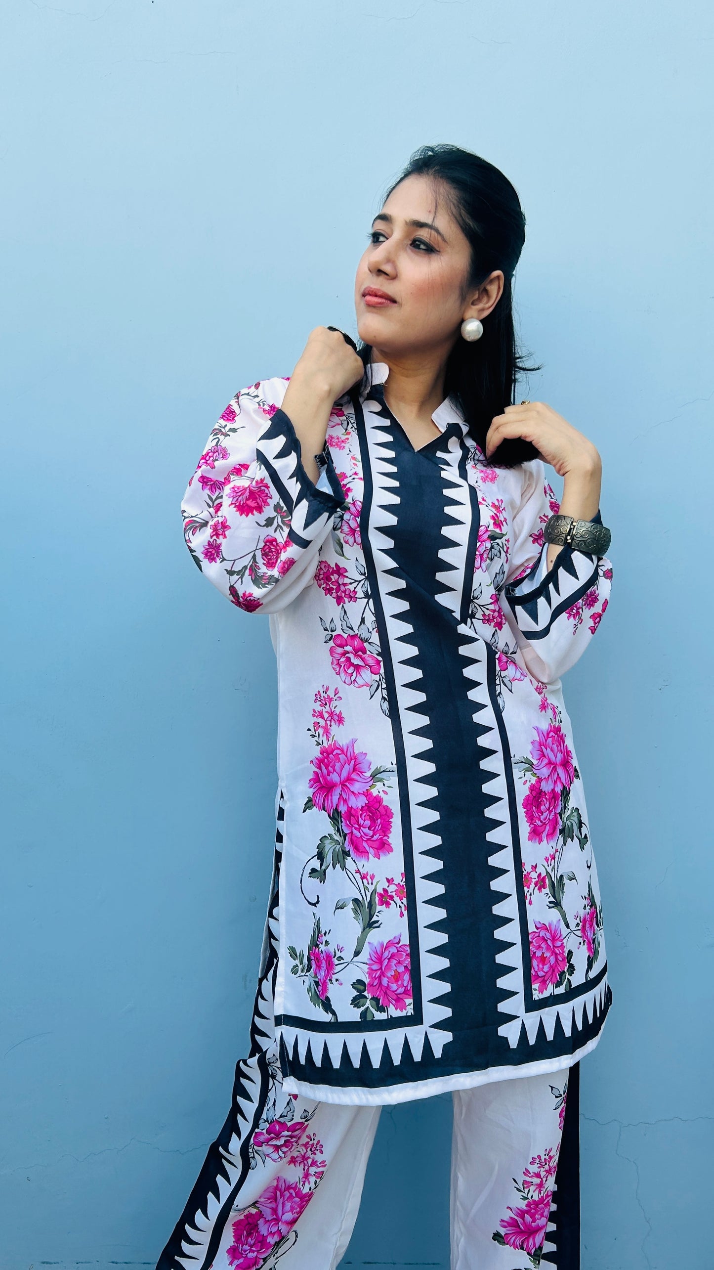 Turkish Elegant Floral Printed Co-Ord Set