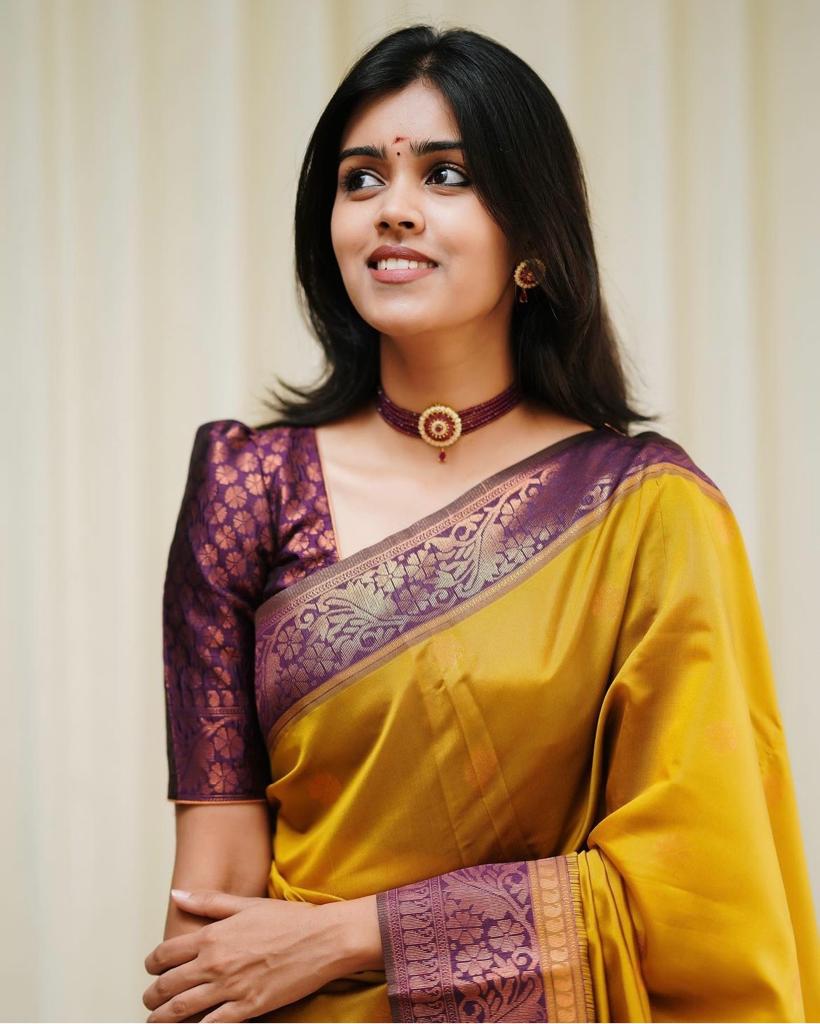Vibrant Lime Handloom Silk Saree