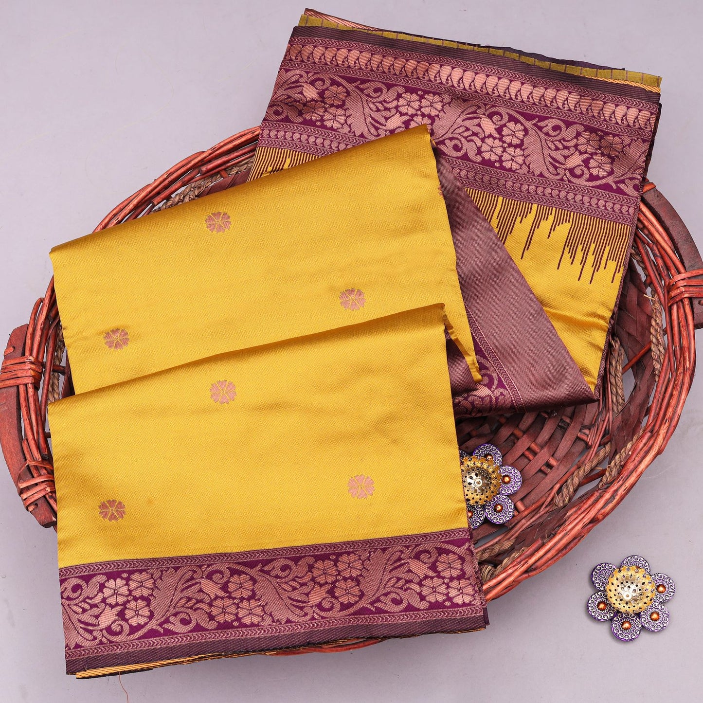 Vibrant Lime Handloom Silk Saree