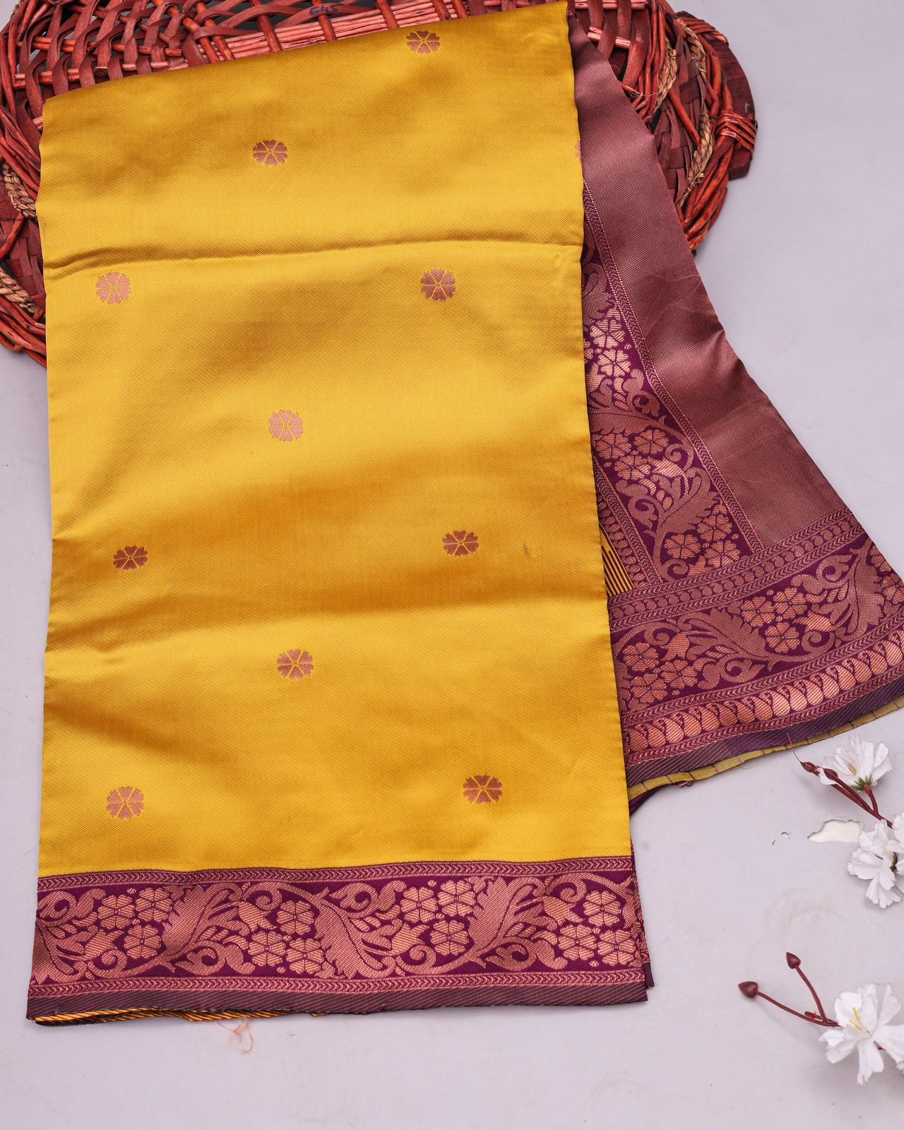 Vibrant Lime Handloom Silk Saree