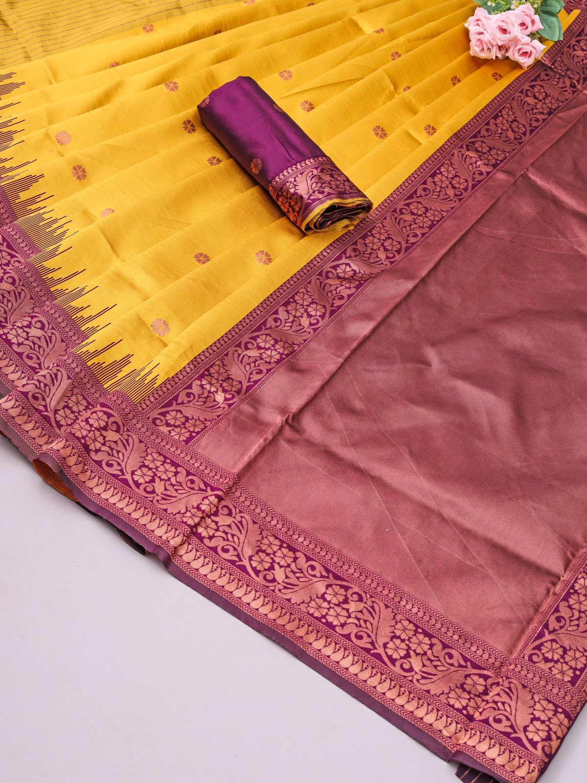 Vibrant Lime Handloom Silk Saree