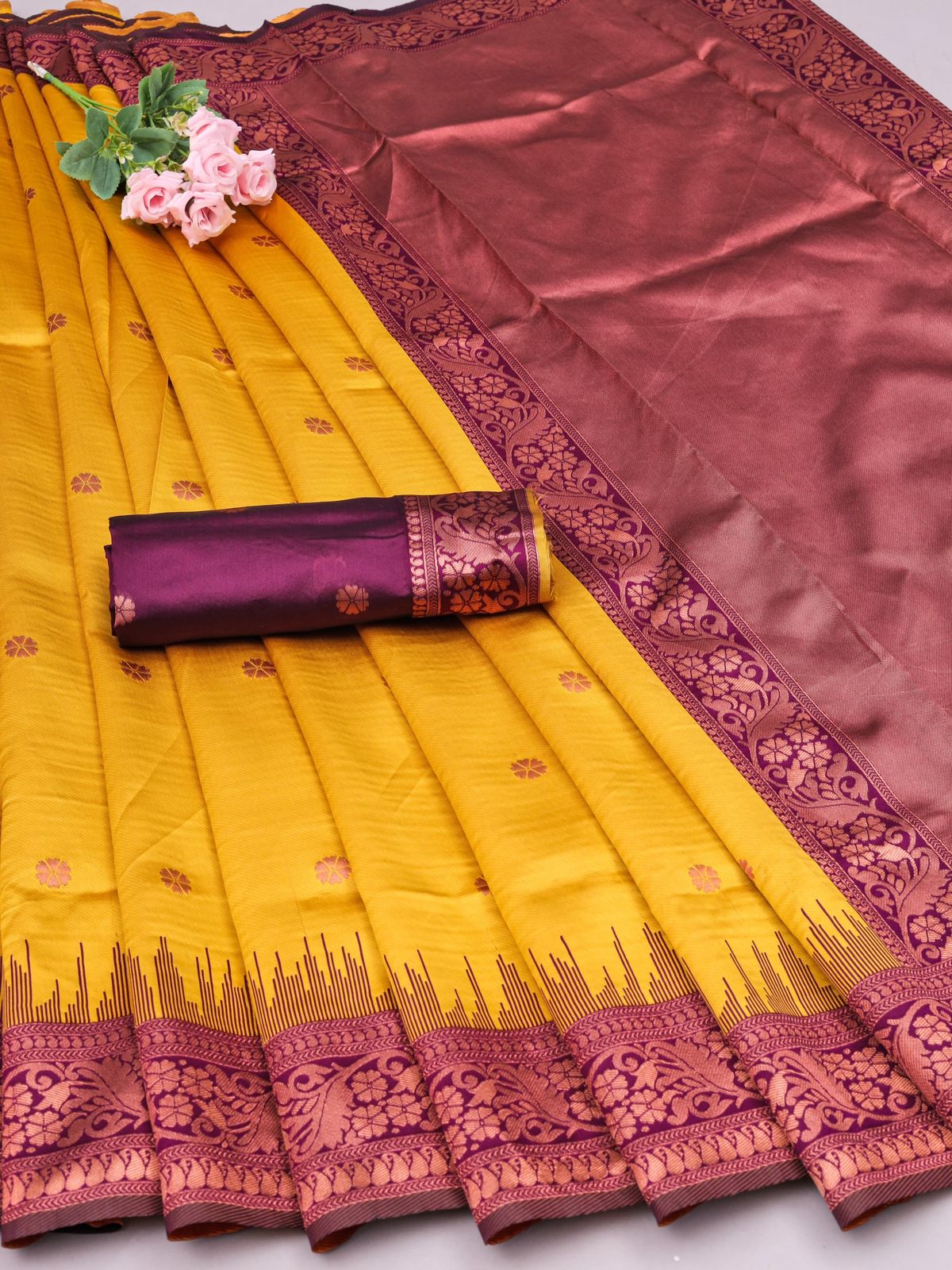 Vibrant Lime Handloom Silk Saree
