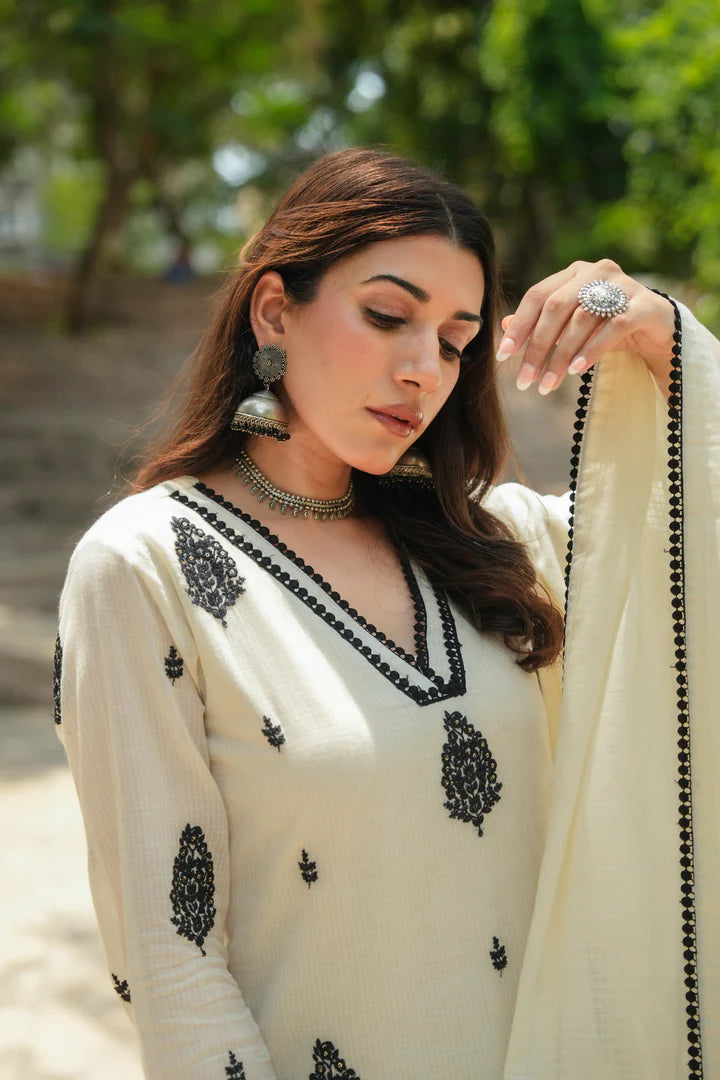 Women's Embroidered Salwar Suit Set