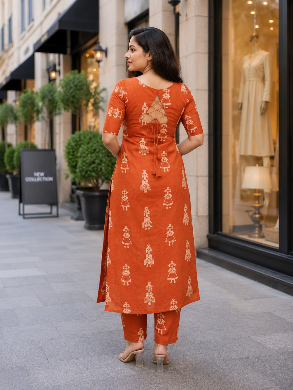 Women's Printed Rayon Straight Kurta with Pant Set